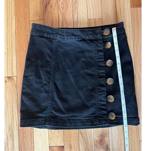 Free people Black Button skirt - Picture 1 of 4